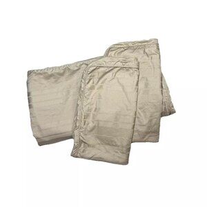Fieldcrest Luxury Duvet Cover & Shams Full Queen Set 3Pc Pima Cotton Tan Bedding